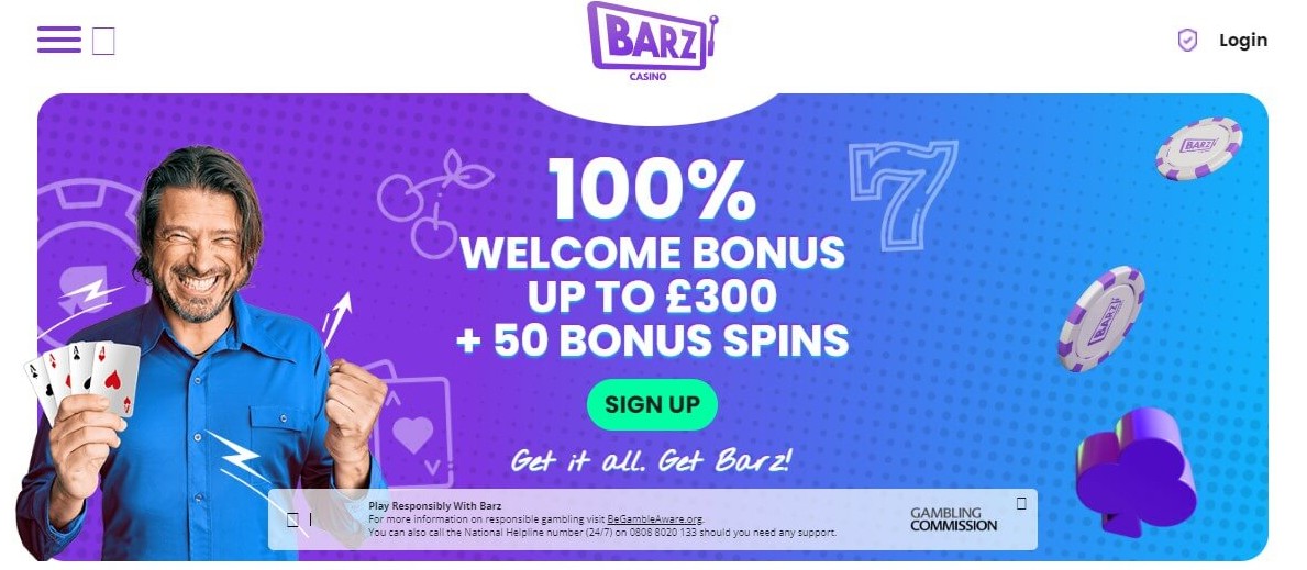 Bonus at Barz Casino
